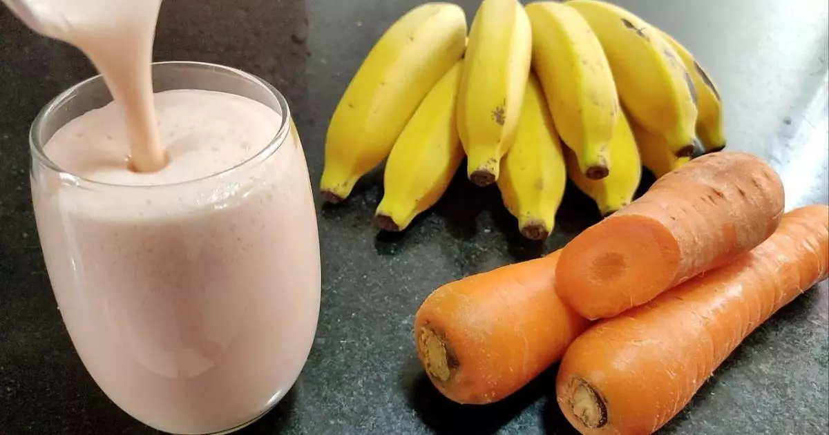 Como Fazer Suco de Cenoura Com Banana