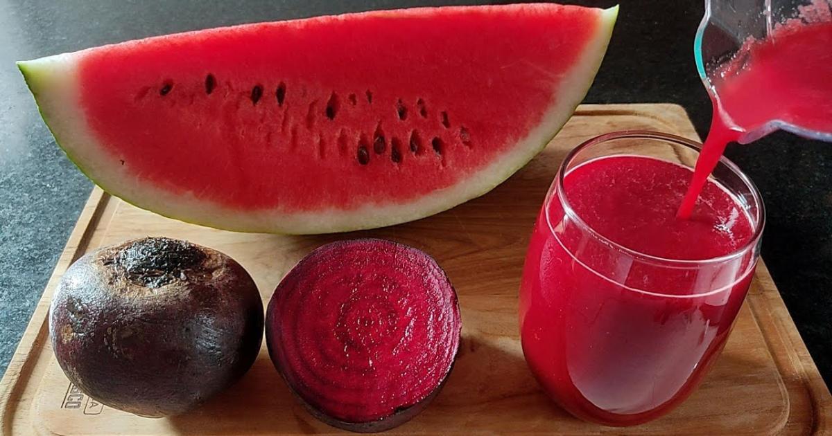 Como Fazer Suco de Melancia Com Beterraba