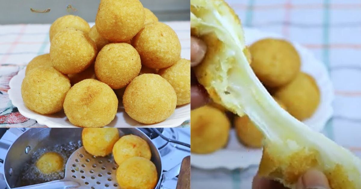 Bolinhas de Queijo Com Massa de Mandioca