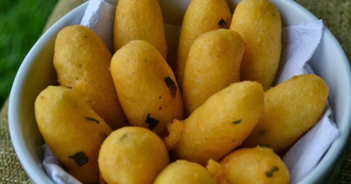 Bolinho de Batata com Farinha de Milho Crocante por Fora, Macio por Dentro!