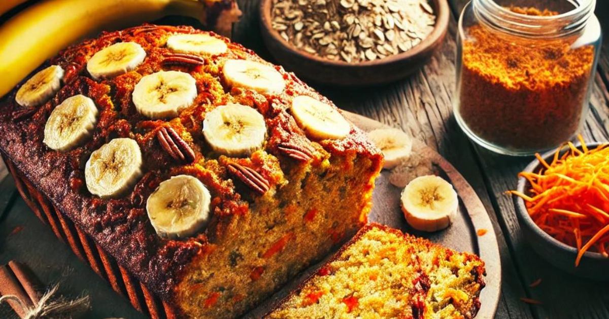 Bolo de Banana e Cenoura: Uma Delícia Fácil, Saudável e Sem Farinha de Trigo!