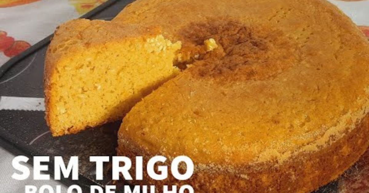 Bolo de Milho de Latinha Sem Farinha de Trigo