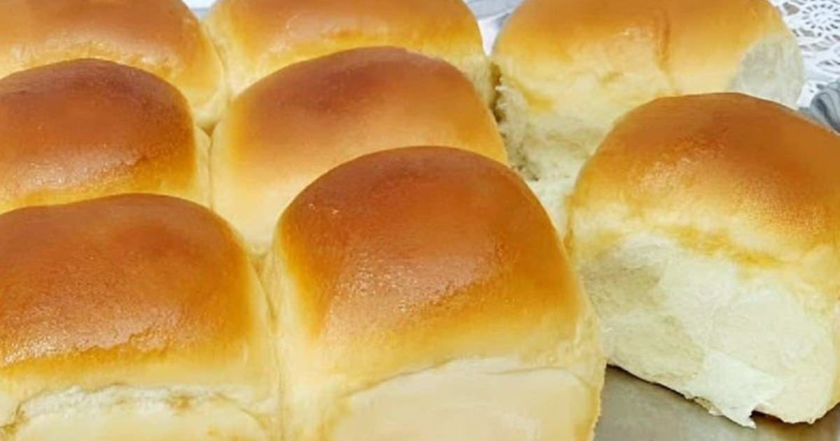 Pão de Creme de Leite Fofinho Sem Ovo e Super Fácil de Fazer