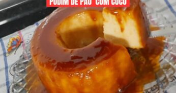 Pudim de Pão com Coco Super Cremoso e Fácil