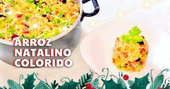 Arroz Colorido para o Natal