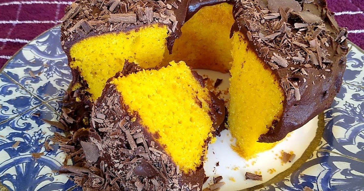 Bolo de Cenoura Cozida Sem Trigo Fácil e Delicioso