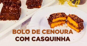 Bolo de Cenoura com Casquinha de Chocolate