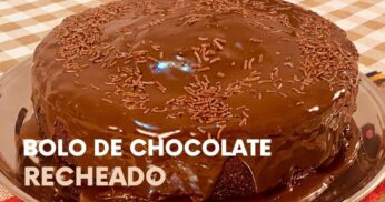 Bolo de Chocolate Recheado Fácil de Fazer