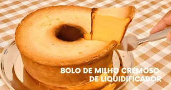 Bolo de Milho Cremoso Fácil no Liquidificador