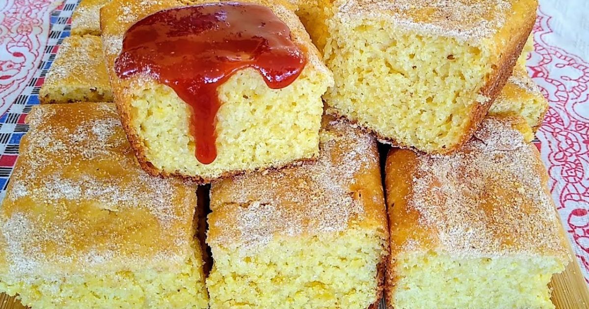 Pão de Fubá Fácil Sem Sovar