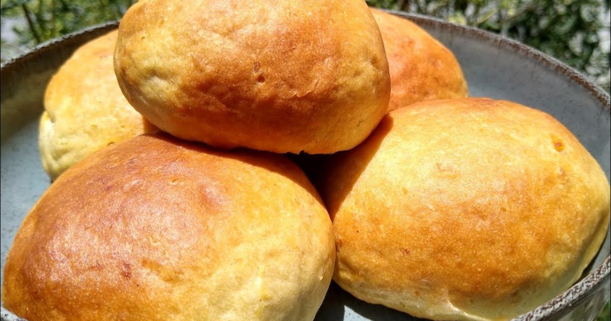 Pãozinho de Batata Doce na AirFryer Receita Fácil e Sem Ovo