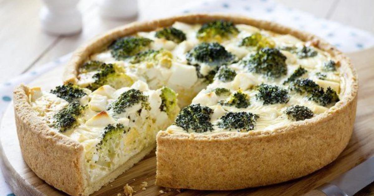 Quiche de Brócolis Vegana Receita Fácil para Almoços e Jantares