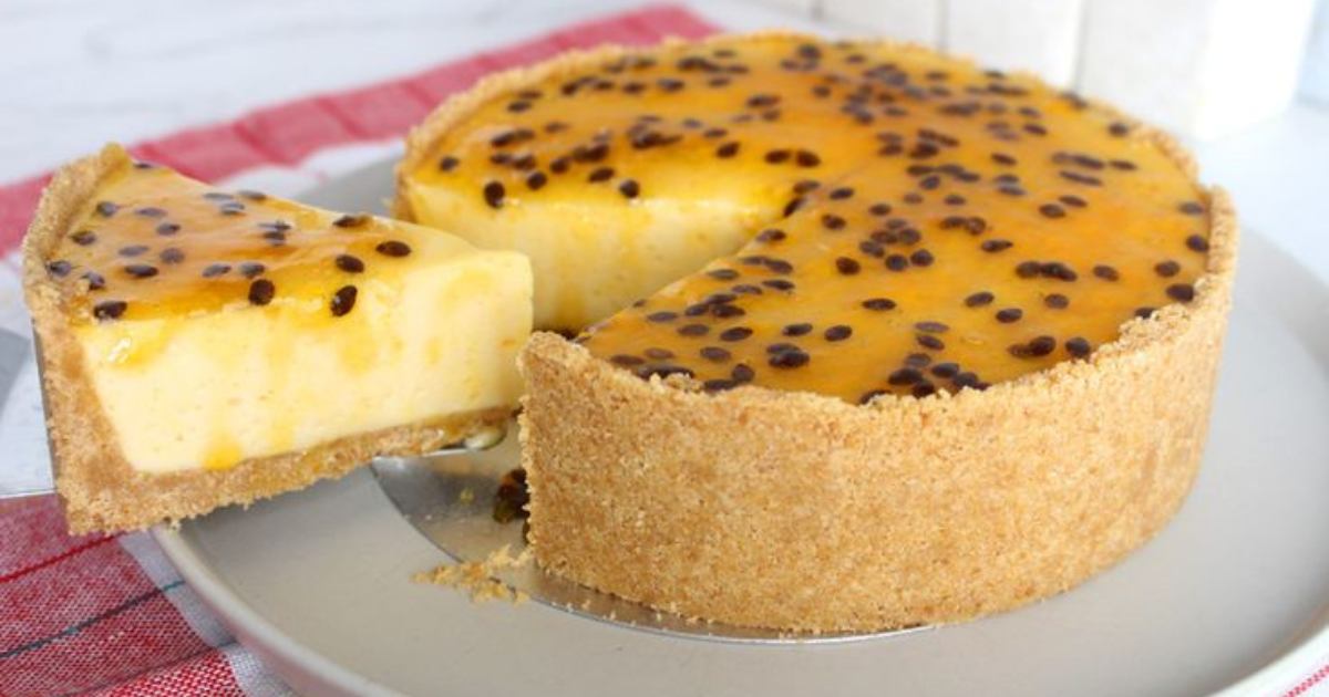 Torta de Maracujá Fácil: Sobremesa Geladinha com Sabor Tropical