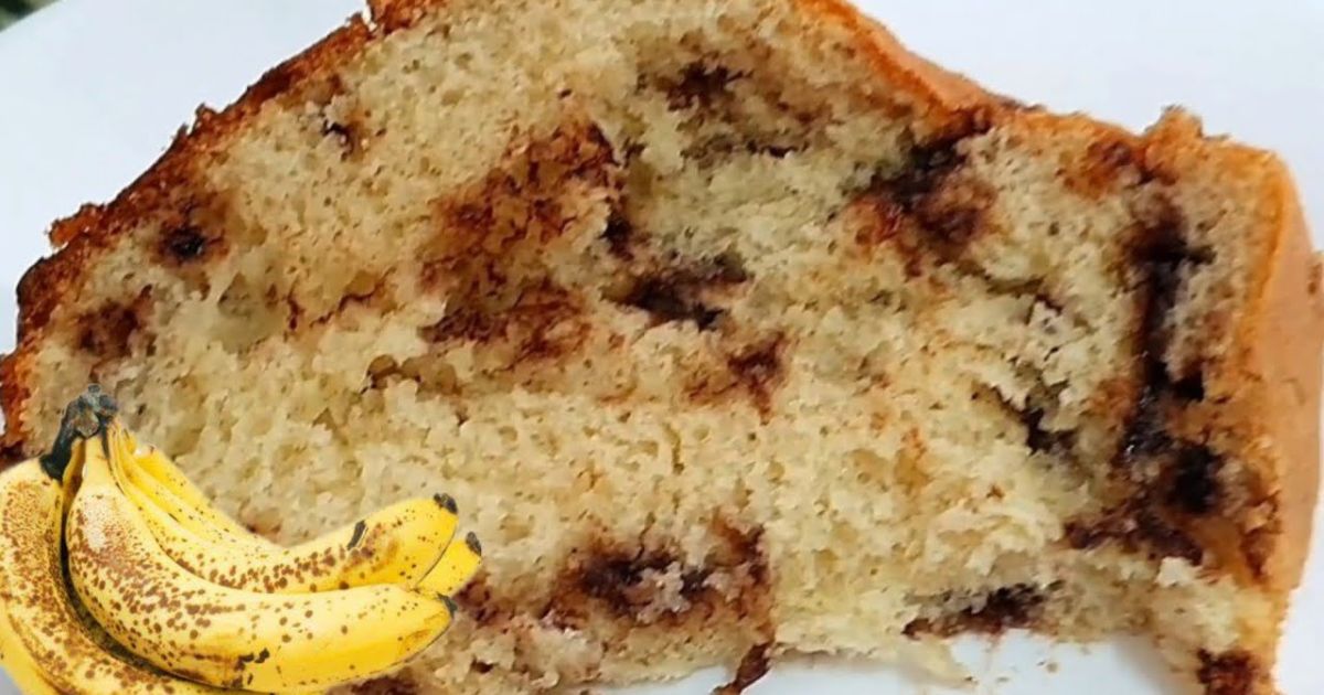 Bolo de Banana Incrível Sem Leite