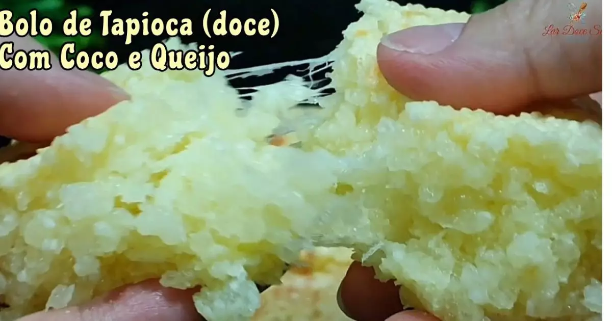 Bolo de Tapioca Doce com Queijo