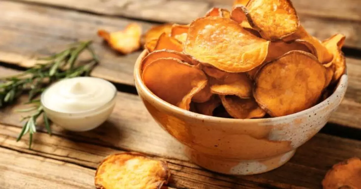 Chips de Batata Doce Assado: Crocância e Sabor em Casa