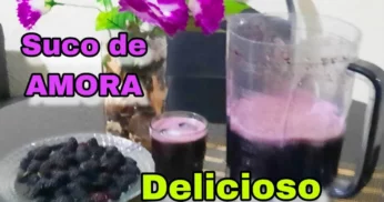 Como Fazer Suco Natural de Amora Refrescante