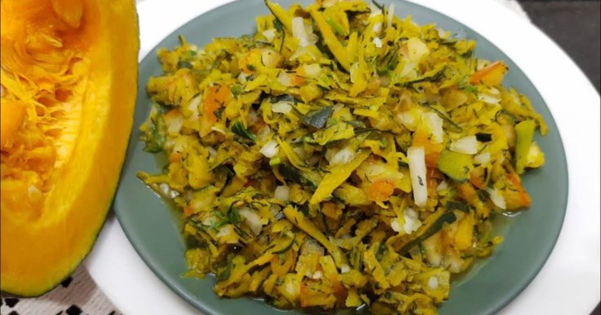 Salada de Casca de Abóbora: Sabor Sustentável para sua Mesa