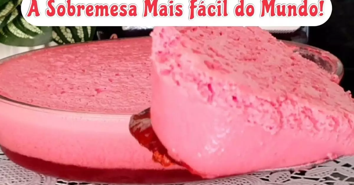 Sobremesa Rápida de Gelatina com Creme de Leite Sem Leite Condensado