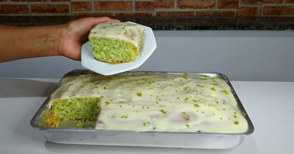 Bolo de Limão com Cobertura Fofinho e Delicioso