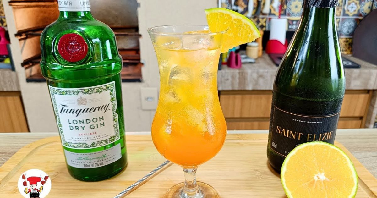 Receita do Drink de Laranja, Gin e Espumante Para Sua Virada de Ano