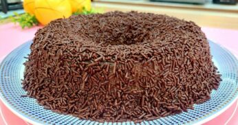 Sobremesa de Natal Brigadeirão de Ninho com Chocolate