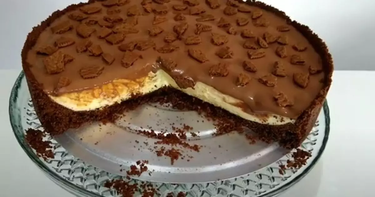 Torta Cremosa de Maracujá com Chocolate