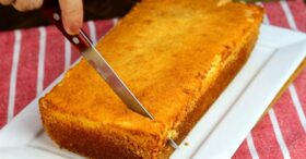 Bolo Mesclado de Laranja com Chocolate sem Glúten e sem Lactose