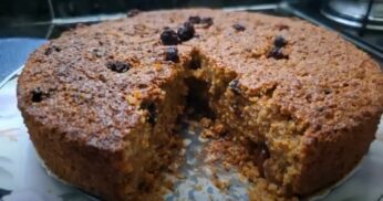 Bolo de Maçã com Cenoura Sem Lactose e Sem Glúten