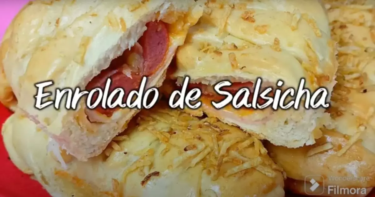 Enrolado de Salsicha Fácil e Delicioso