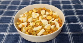 Salada Morna Low Carb com Ovo e Chuchu