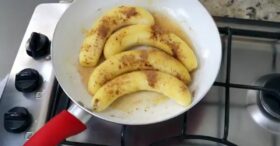 Banana Flambada na Frigideira em 5 Minutos