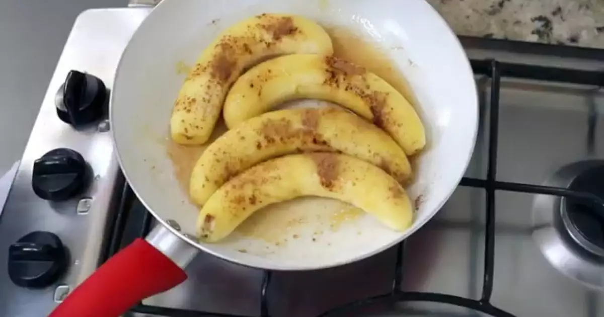 Banana Flambada na Frigideira em 5 Minutos