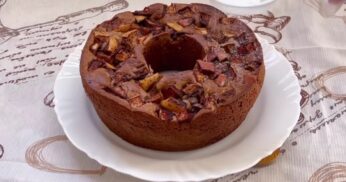 Bolo de Banana com Maçã e Canela