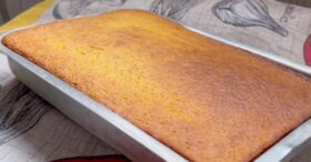 Bolo de Cenoura com Fubá