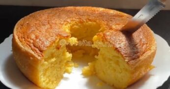 Bolo de Fubá com Leite Condensado no Liquidificador