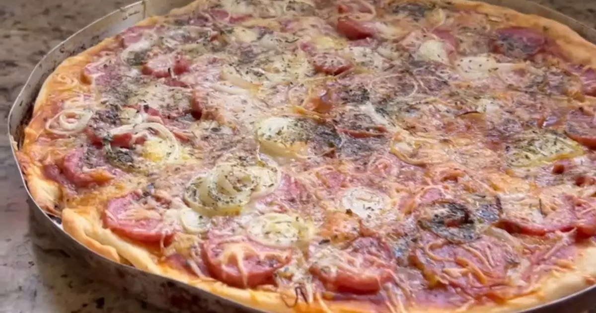 Massa de Pizza ou Torta com Maionese e Apenas 3 Ingredientes