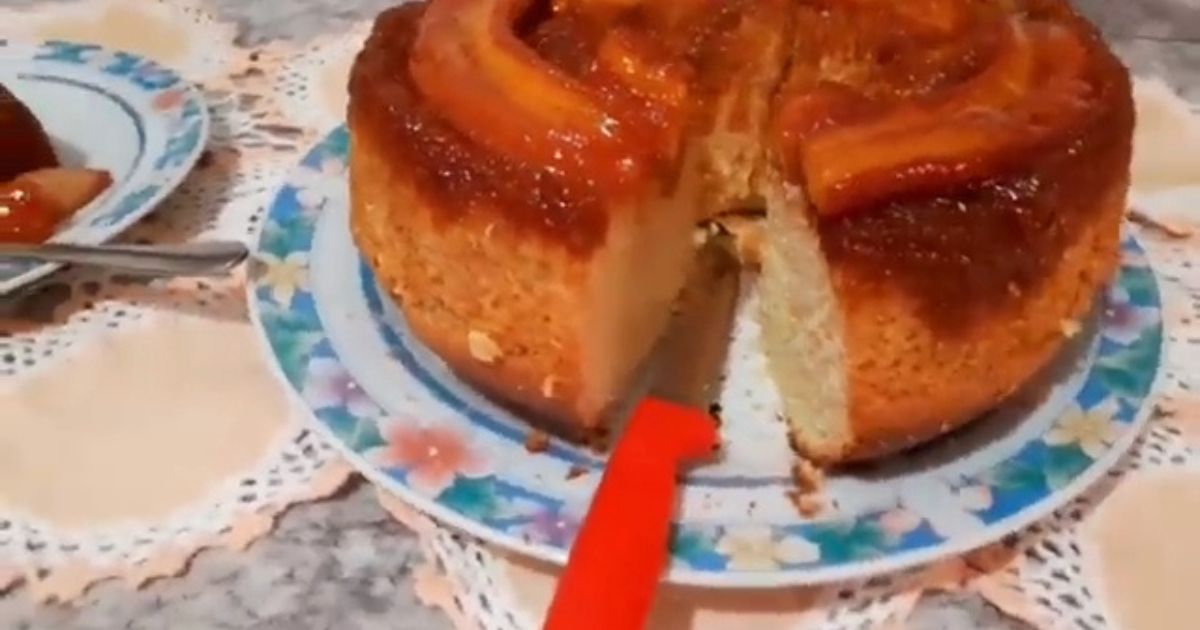 O Melhor Bolo de Banana Invertido Fácil e Fofinho