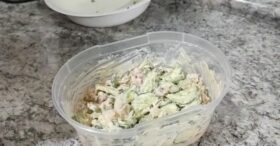 Salada de Pepino Cremosa