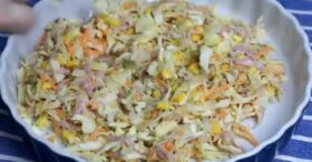 Salpicão de Repolho Salada Refrescante e Completa