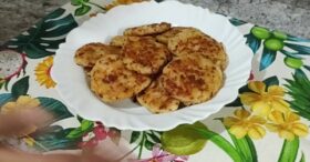 Bolinho de Batata no Forno com Calabresa