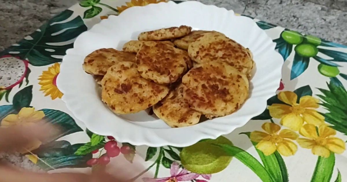 Bolinho de Batata no Forno com Calabresa