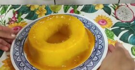 Pudim de Manga Sem Forno