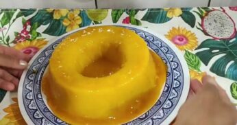 Pudim de Manga Sem Forno
