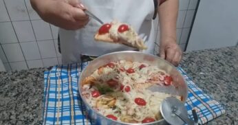 Pizza Caseira de Liquidificador