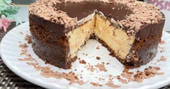 Torta de Mousse de Maracujá com Chocolate
