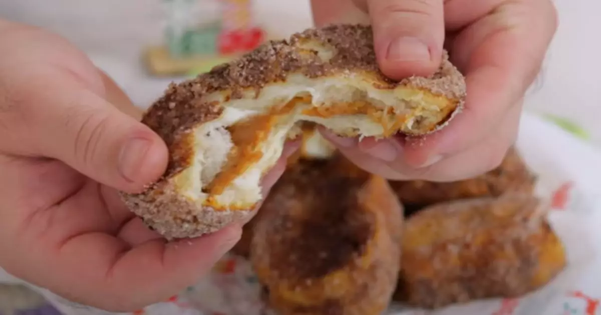 Rabanada Recheada para o Natal Sequinhas por fora e cremosas por dentro