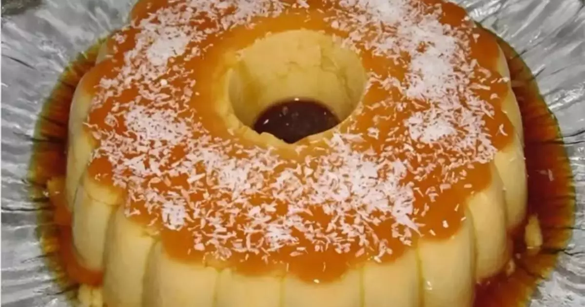 Pudim de Coco Cremoso na Panela de Pressão – O Segredo da Camada Perfeita!